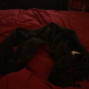 Old navy scarf with matching gloves